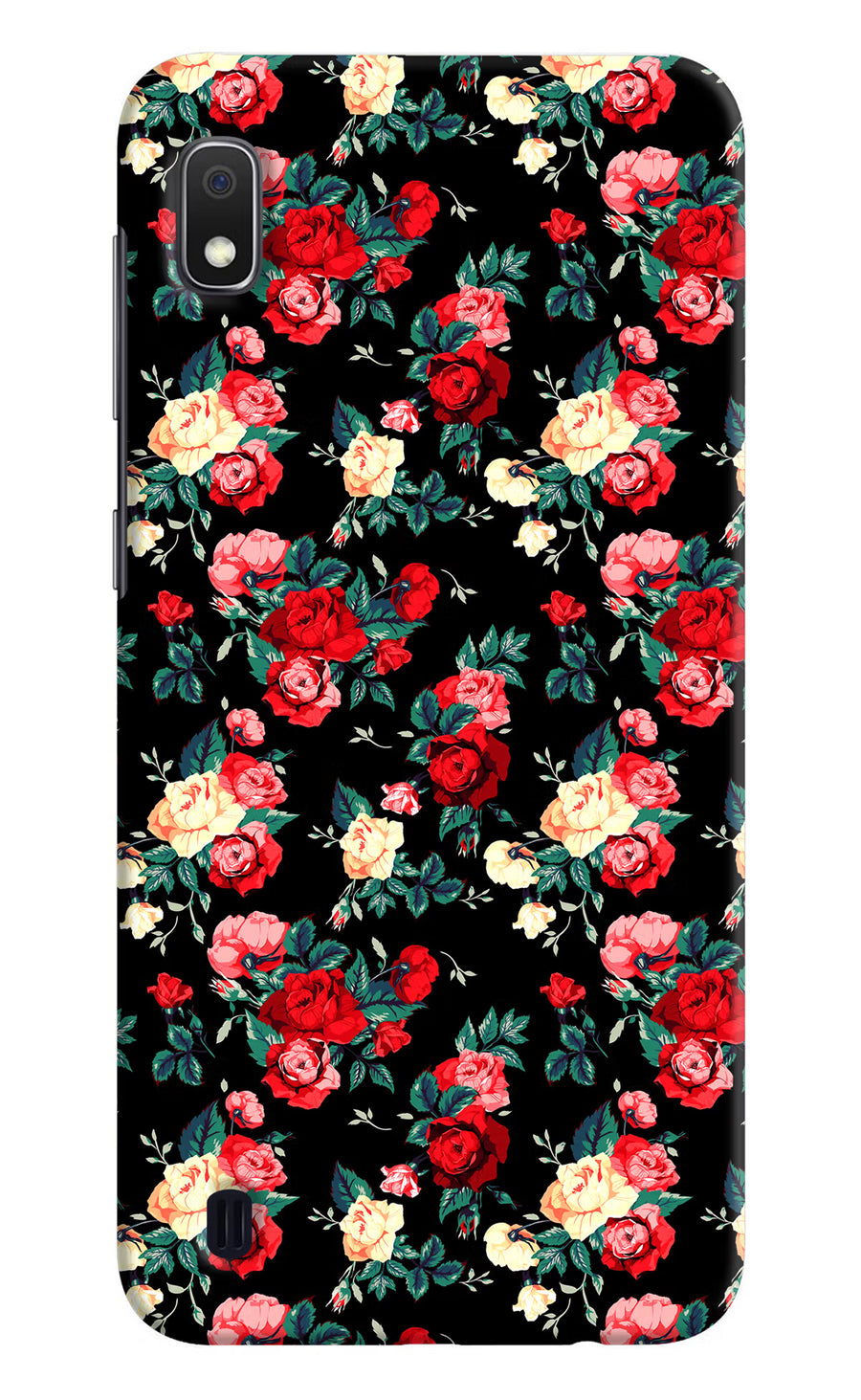 Rose Pattern Samsung A10 Back Cover, Hard case