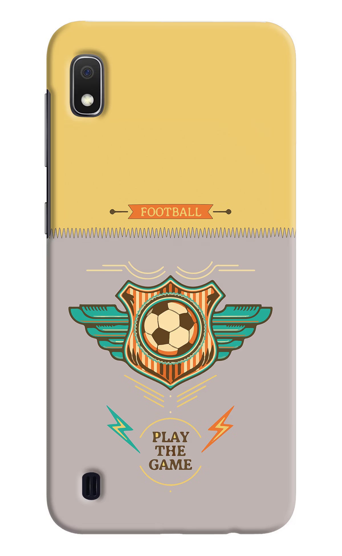 Football Samsung A10 Hard Case Back Cover by Casekaro