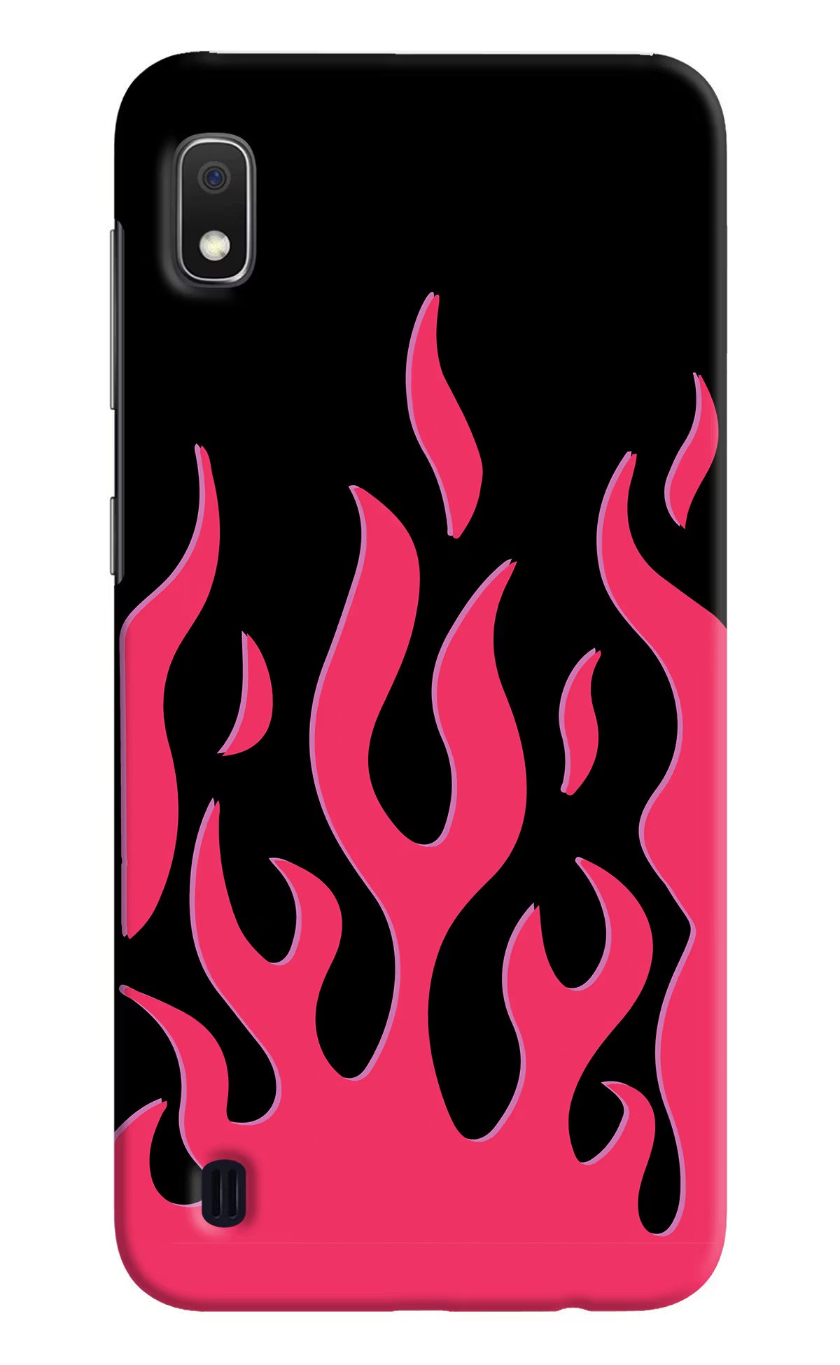 Fire Flames Samsung A10 Hard Case Back Cover by Casekaro