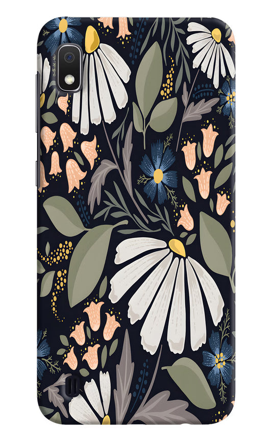 Flowers Art Samsung A10 Hard Case Back Cover by Casekaro