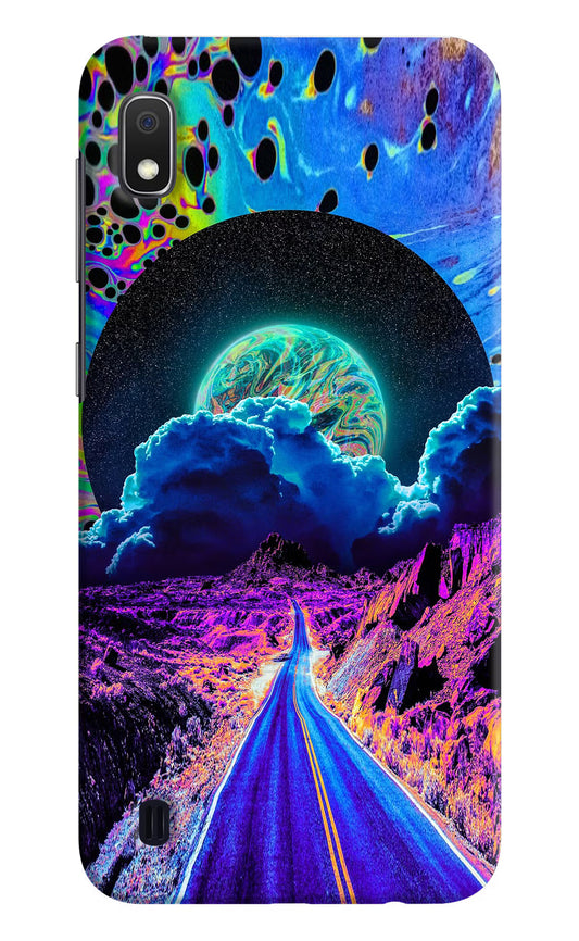 Psychedelic Painting Samsung A10 Hard Case Back Cover by Casekaro