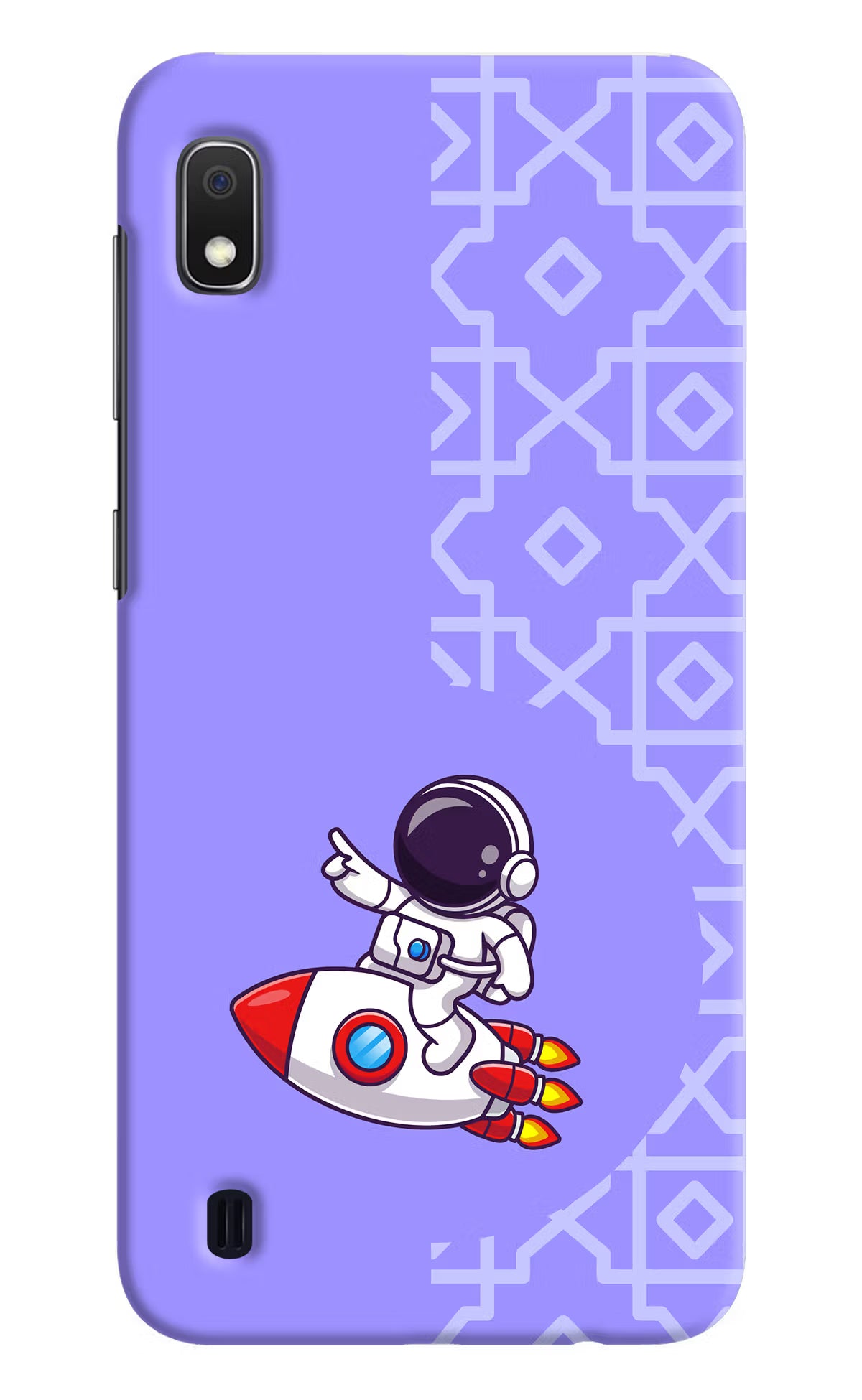 Cute Astronaut Samsung A10 Hard Case Back Cover by Casekaro