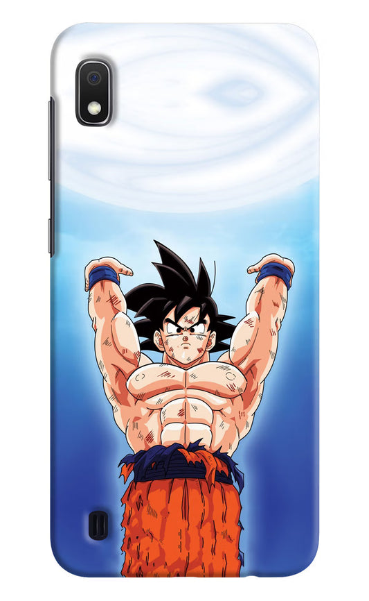 Goku Power Samsung A10 Hard Case Back Cover by Casekaro