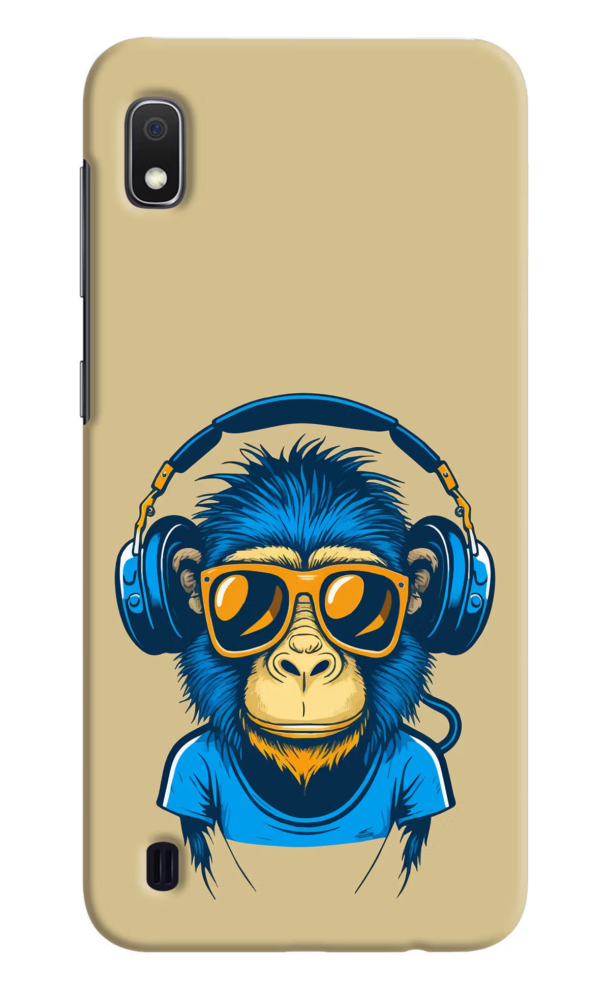 Monkey Headphone Samsung A10 Hard Case Back Cover by Casekaro