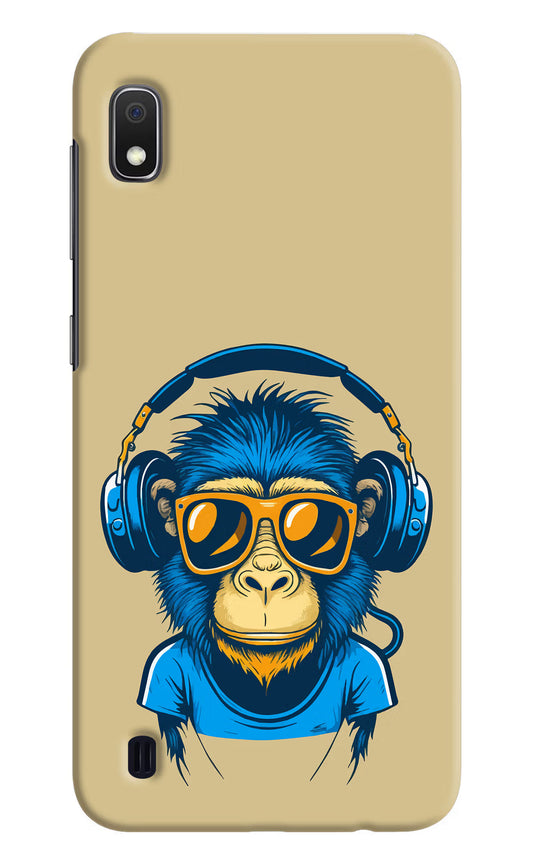 Monkey Headphone Samsung A10 Hard Case Back Cover by Casekaro