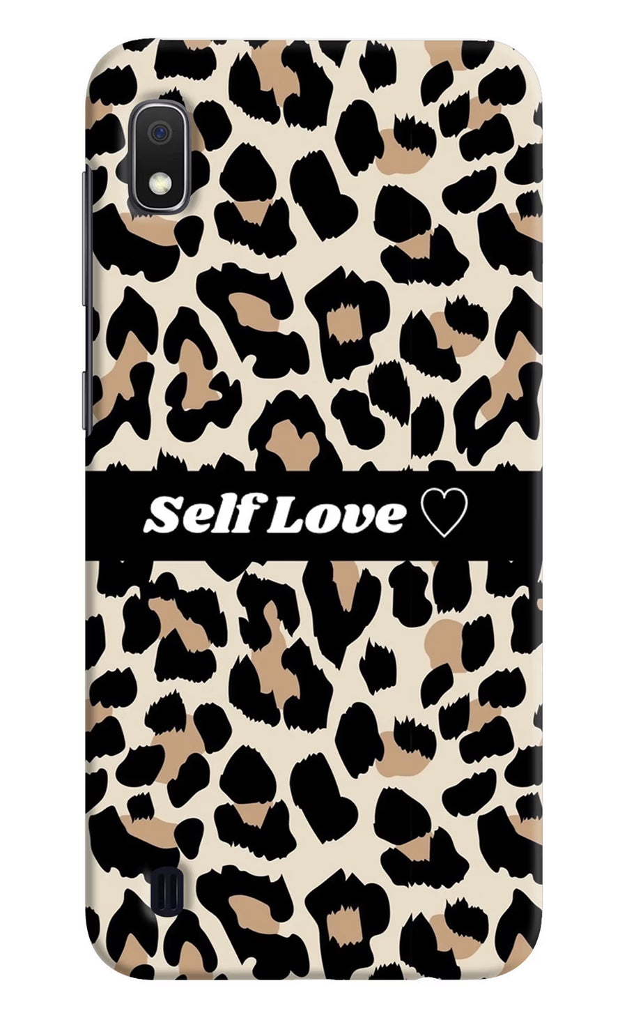 Leopard Print Self Love Samsung A10 Back Cover, Hard case