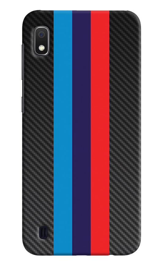 BMW Stripes Pattern Samsung A10 Hard Case Back Cover by Casekaro