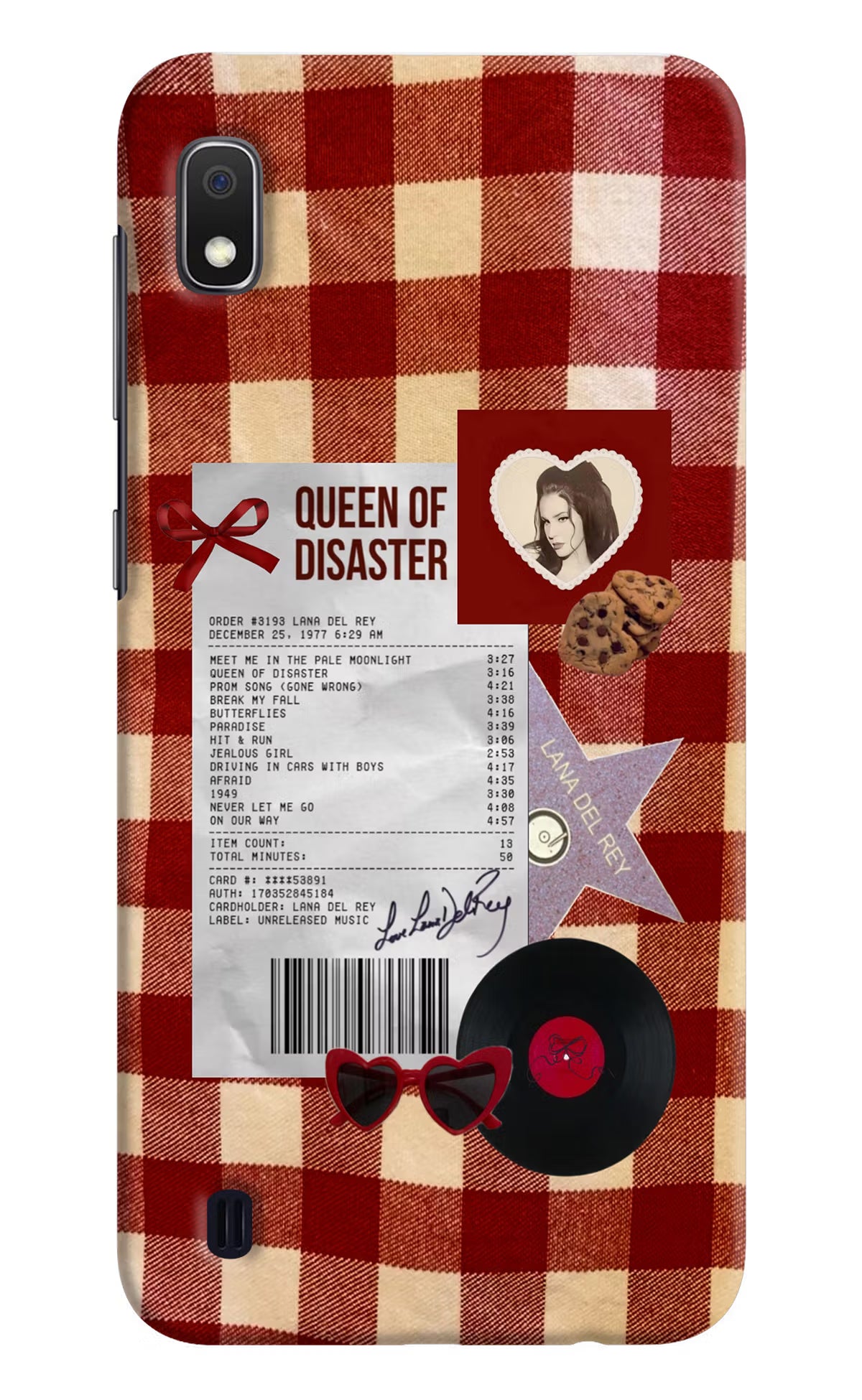 Queen of Disaster Samsung A10 Hard Case Back Cover by Casekaro