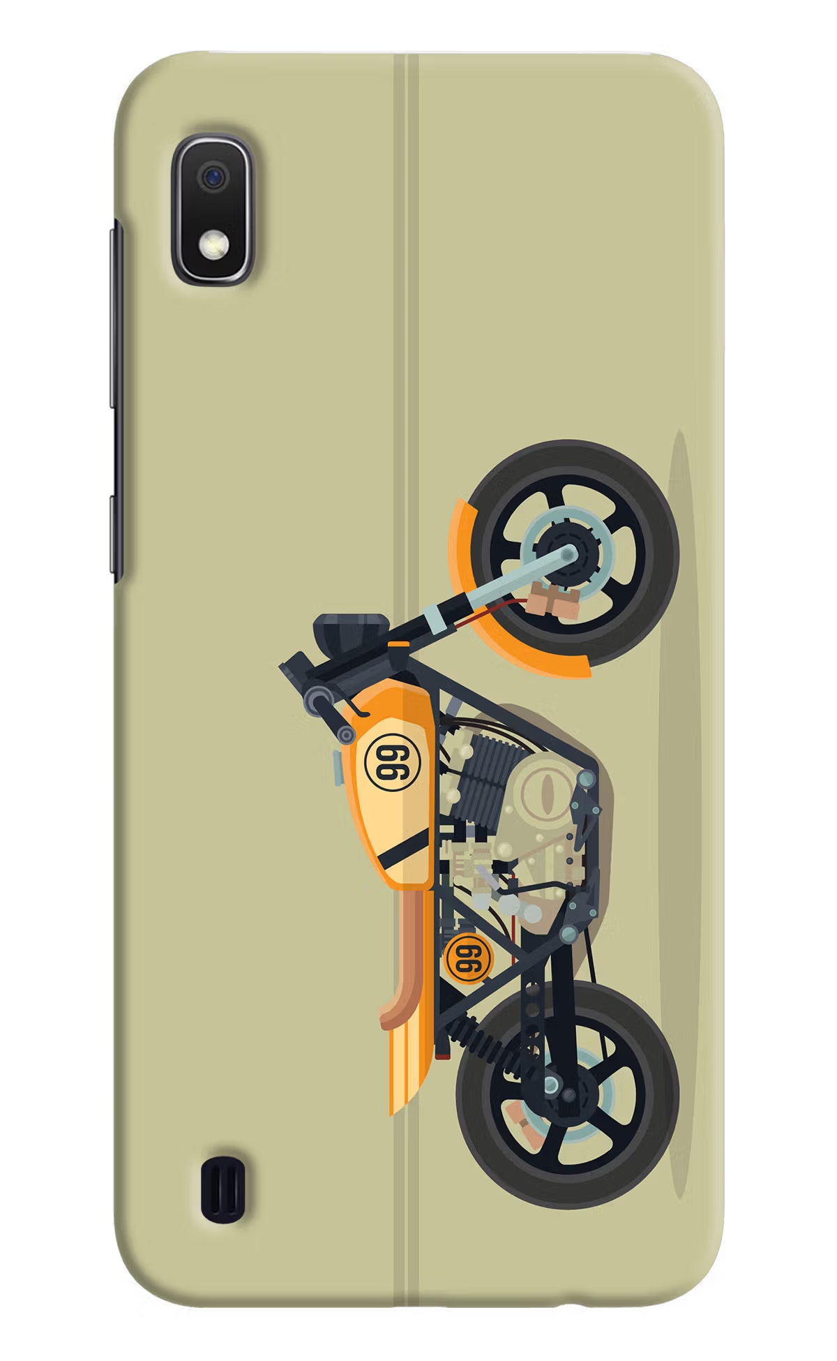 Vertical Speedster Samsung A10 Hard Case Back Cover by Casekaro
