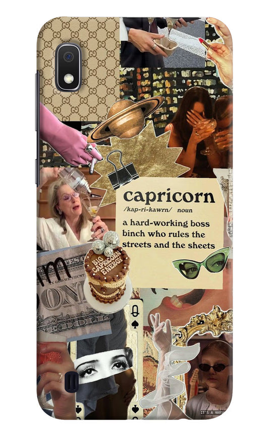 Capricorn Zodiac Samsung A10 Hard Case Back Cover by Casekaro