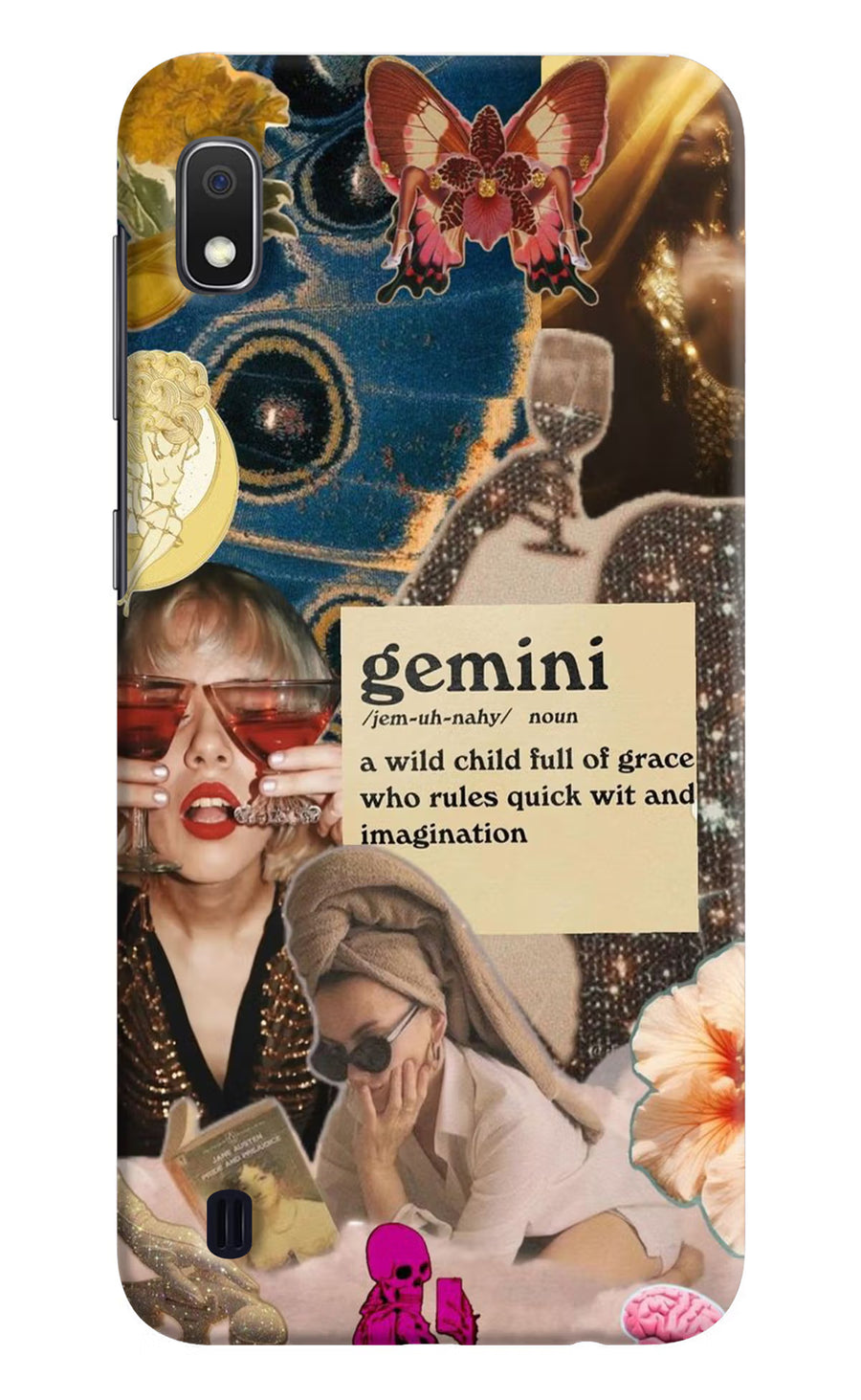 Gemini Zodiac Samsung A10 Back Cover, Hard case