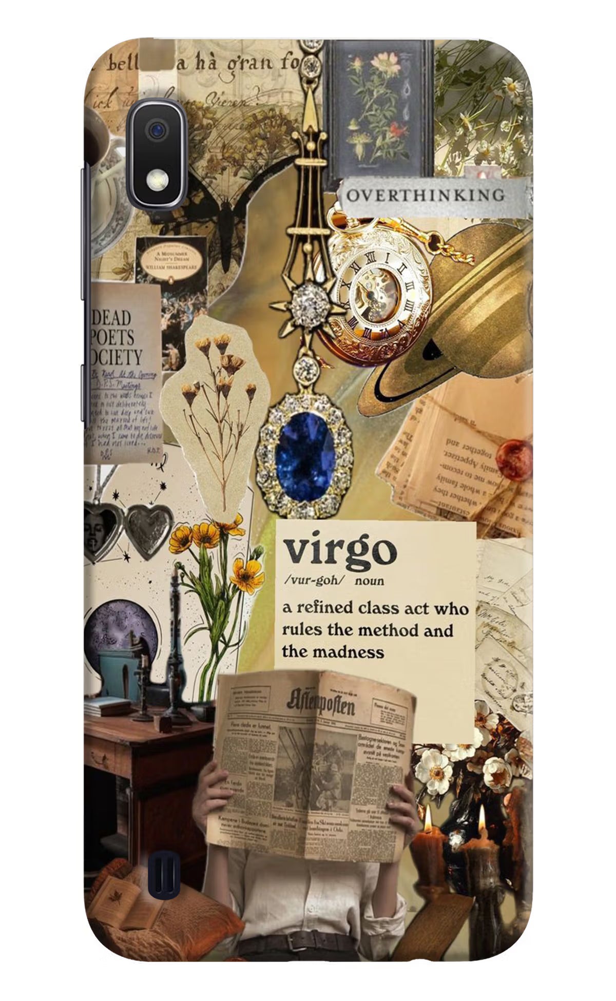 Virgo Zodiac Samsung A10 Hard Case Back Cover by Casekaro