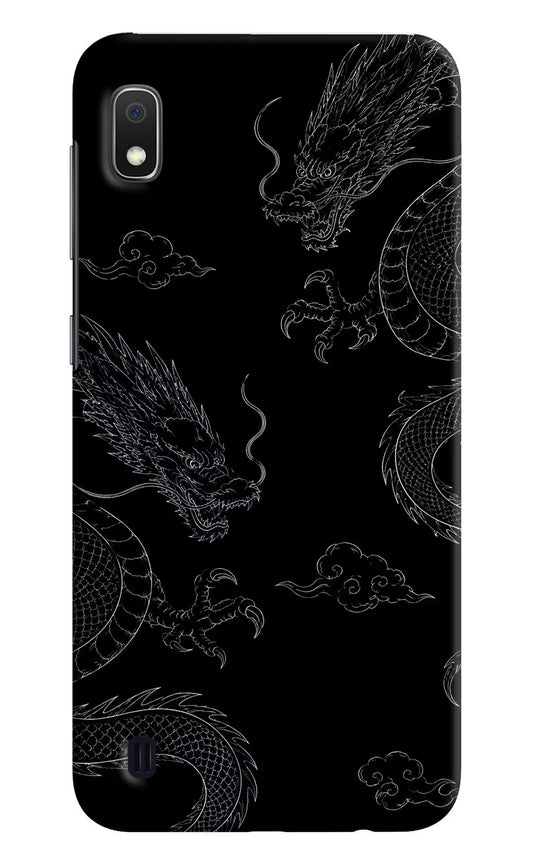 Twin Dragons Samsung A10 Hard Case Back Cover by Casekaro