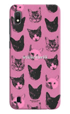 Pink Cats Samsung A10 Hard Case Back Cover by Casekaro