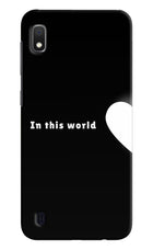 This World Samsung A10 Hard Case Back Cover by Casekaro