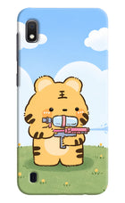 Tiger Treat Samsung A10 Hard Case Back Cover by Casekaro