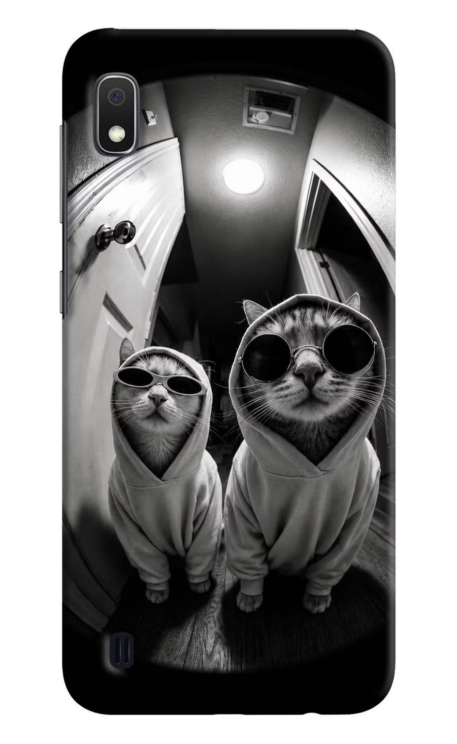 Hood Cats Samsung A10 Back Cover, Hard case