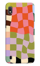 Wavy Grid Samsung A10 Hard Case Back Cover by Casekaro