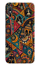 Folk Print Samsung A10 Back Cover