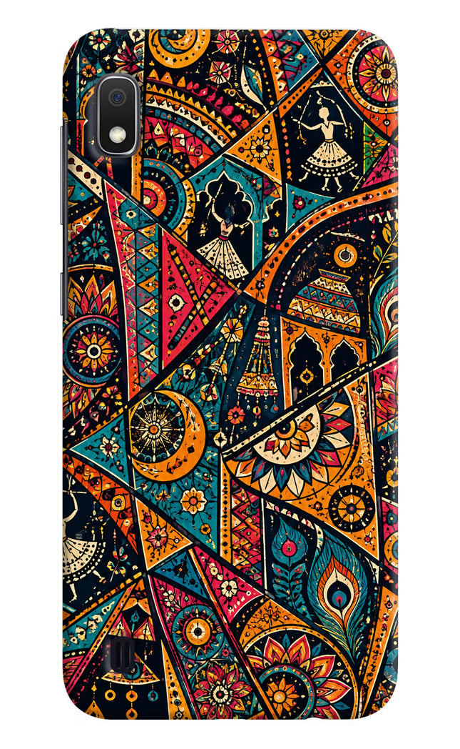 Folk Print Samsung A10 Hard Case Back Cover by Casekaro