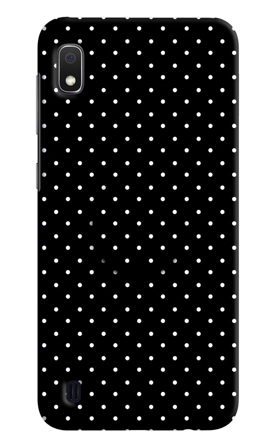 White Dots Samsung A10 Pop Case, Hard case