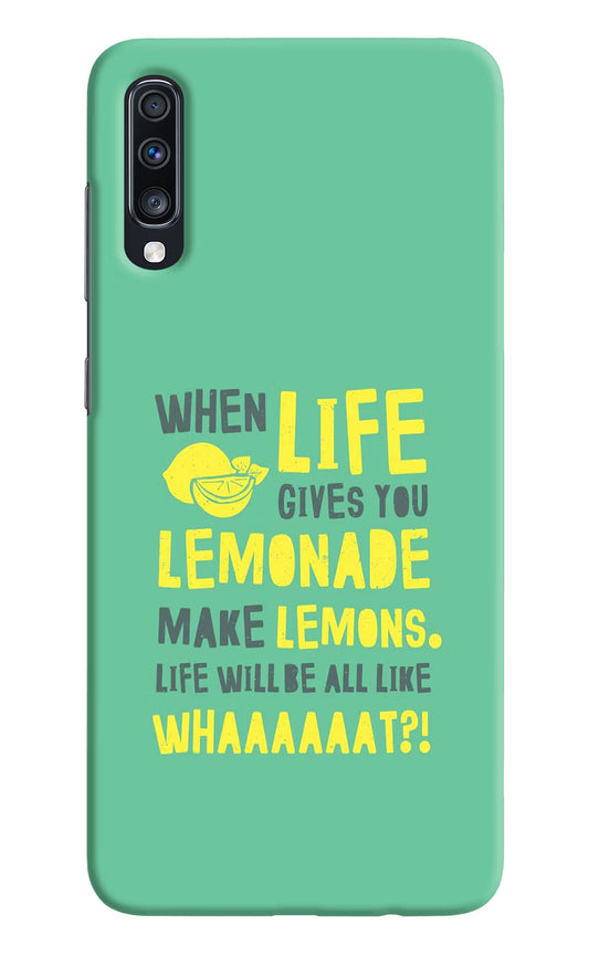 Quote Samsung A70 Hard Case Back Cover by Casekaro