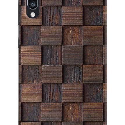 Wooden Cube Design Samsung A70 Hard Case Back Cover by Casekaro