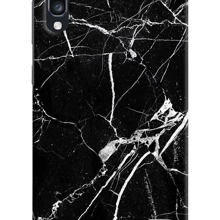 Black Marble Pattern Samsung A70 Hard Case Back Cover by Casekaro