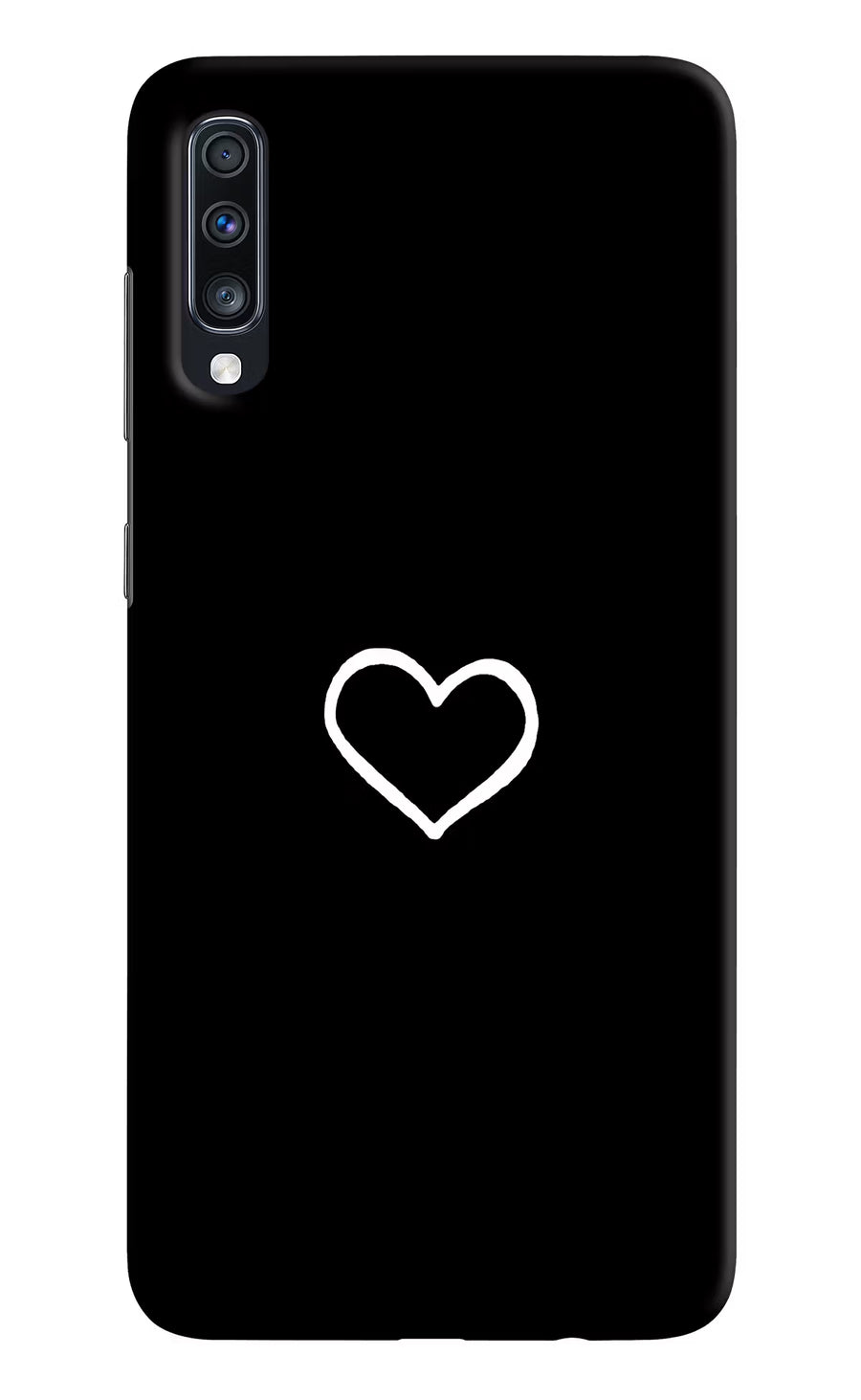 Heart Samsung A70 Back Cover, Hard case