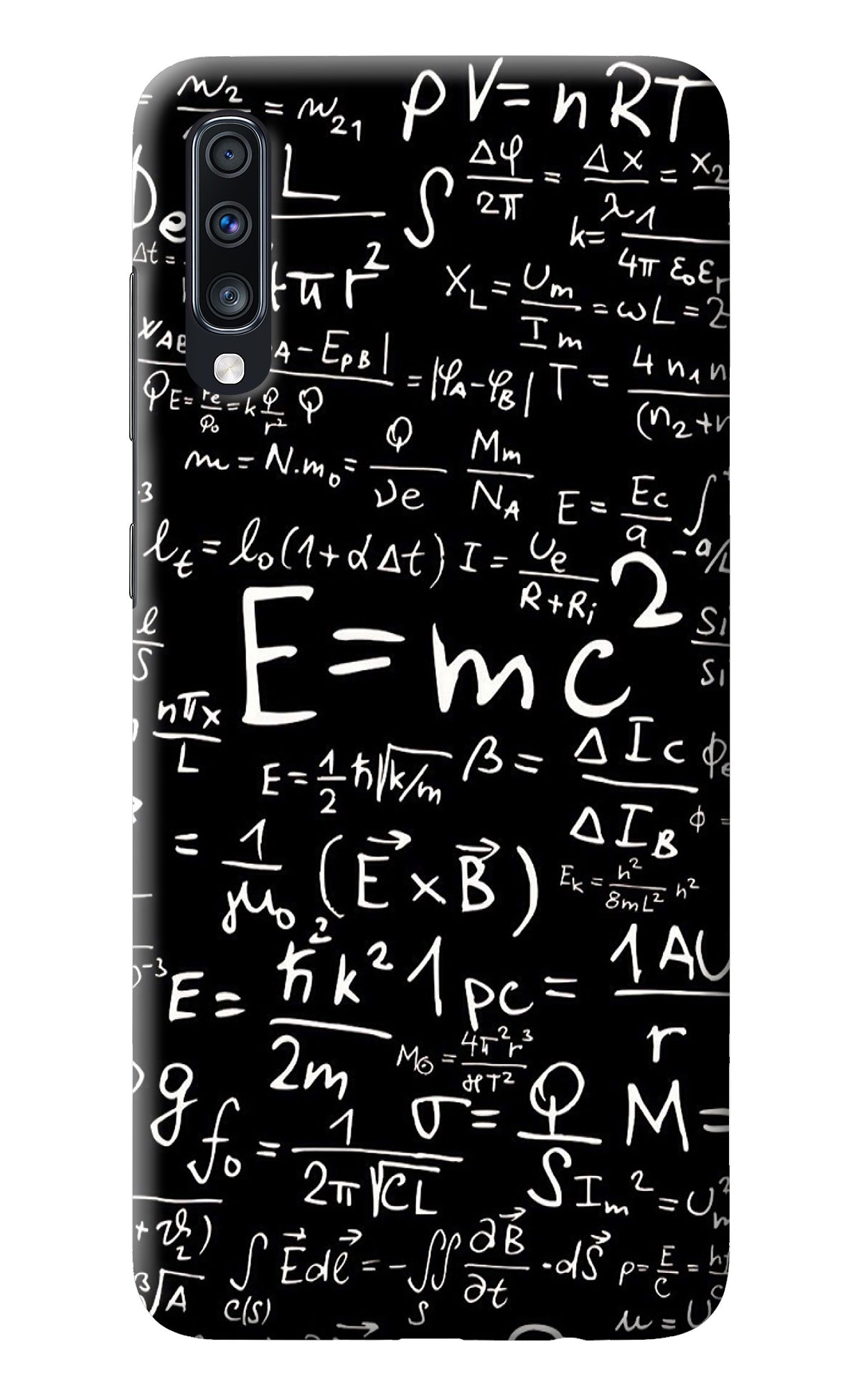 Physics Albert Einstein Formula Samsung A70 Back Cover