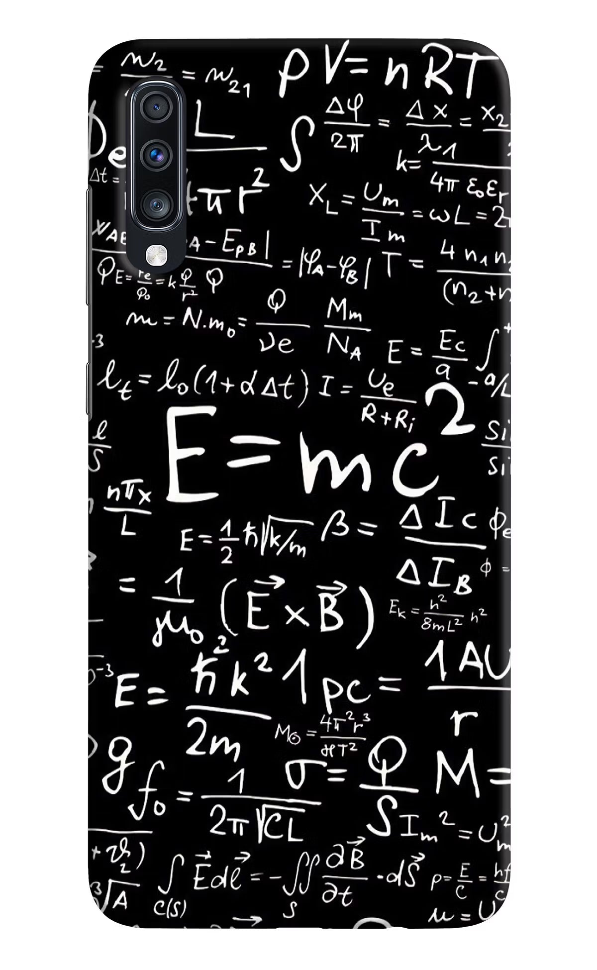 Physics Formula Samsung A70 Hard Case Back Cover by Casekaro