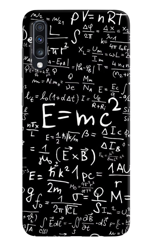 Physics Formula Samsung A70 Hard Case Back Cover by Casekaro