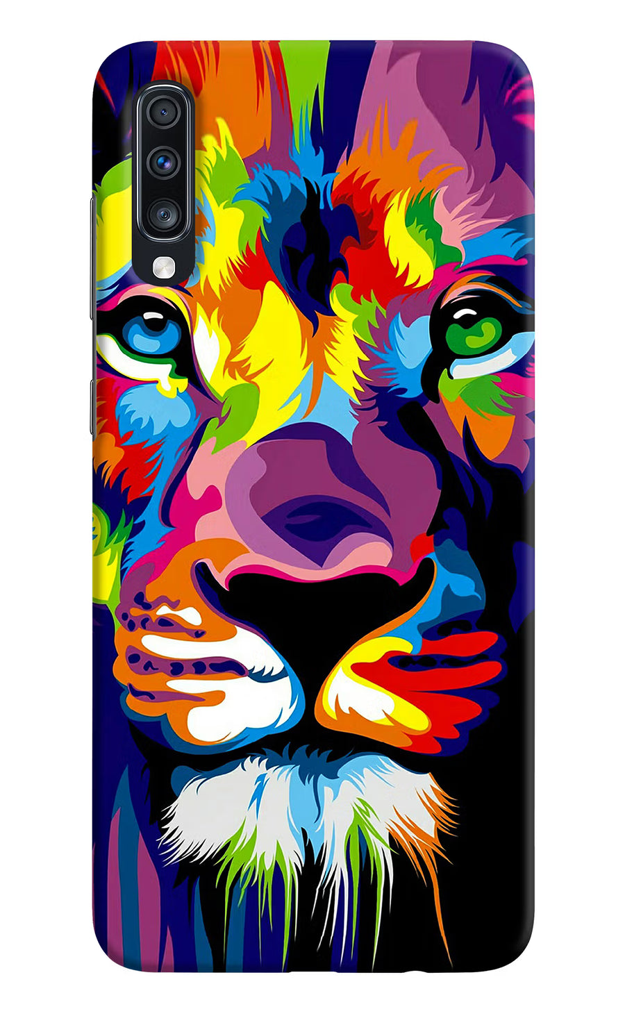 Lion Samsung A70 Back Cover, Hard case