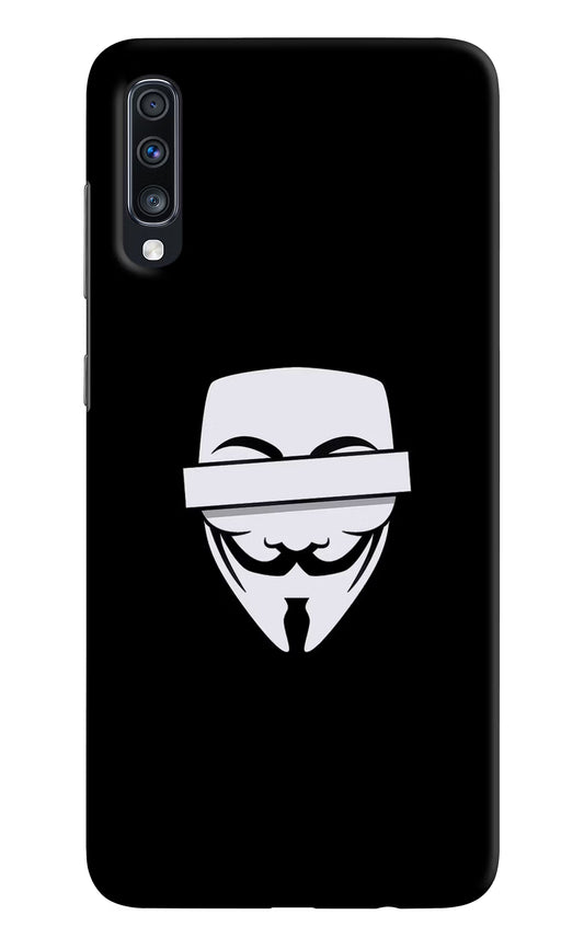 Anonymous Face Samsung A70 Hard Case Back Cover by Casekaro