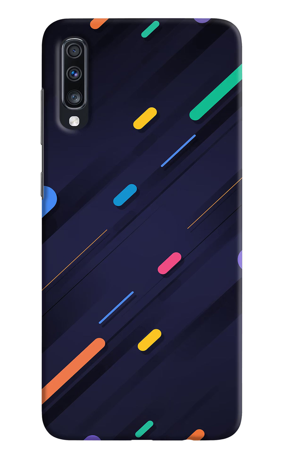 Abstract Design Samsung A70 Back Cover, Hard case