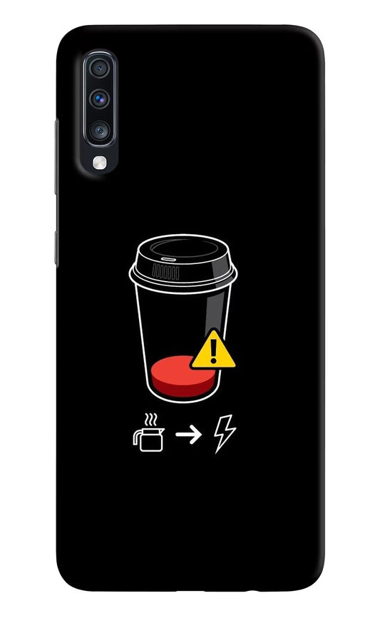 Coffee Samsung A70 Hard Case Back Cover by Casekaro