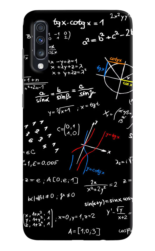 Mathematics Formula Samsung A70 Hard Case Back Cover by Casekaro