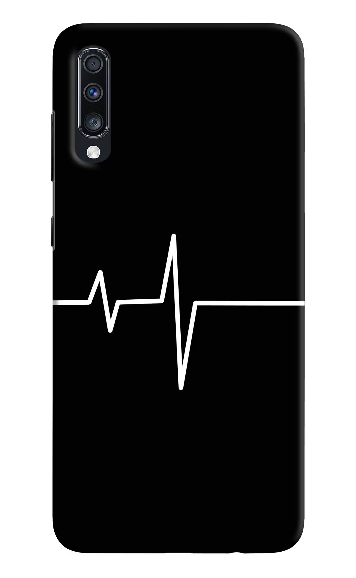 Heart Beats Samsung A70 Hard Case Back Cover by Casekaro