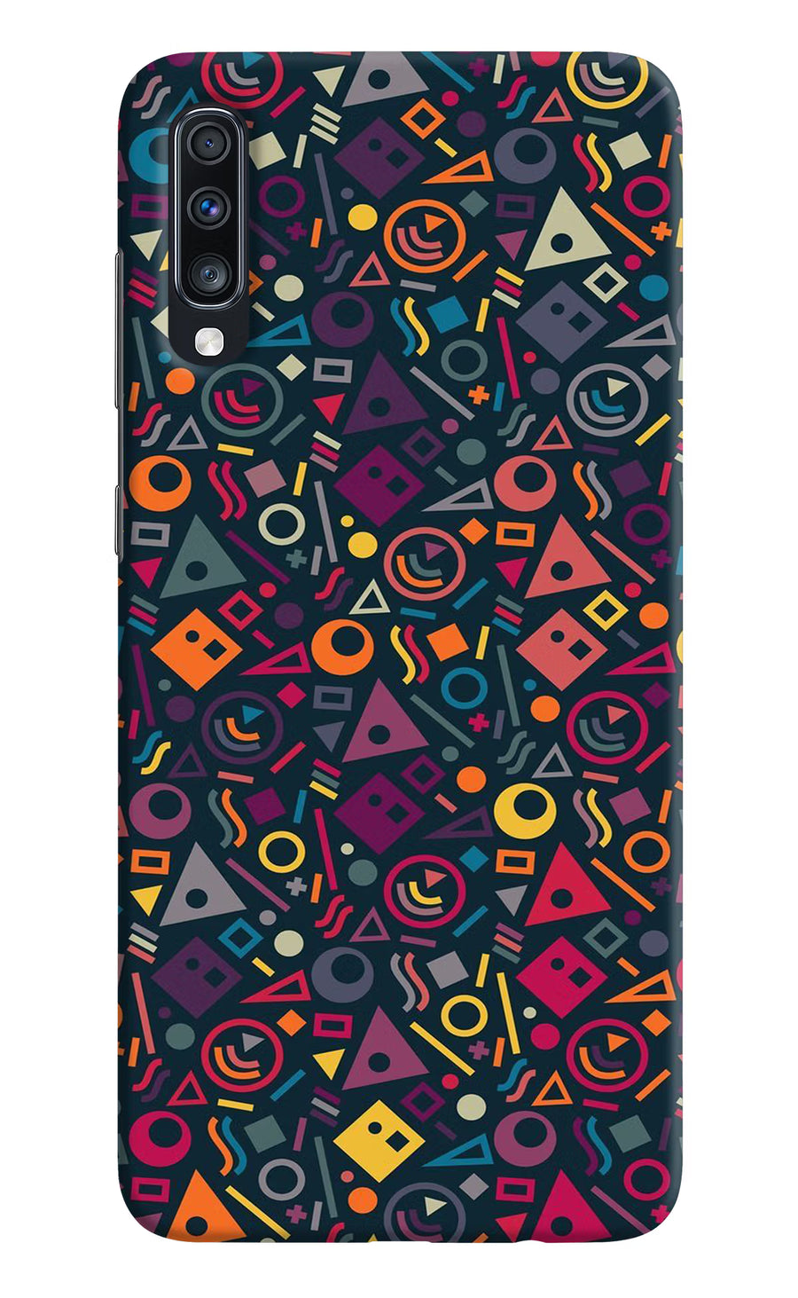 Geometric Abstract Samsung A70 Back Cover, Hard case