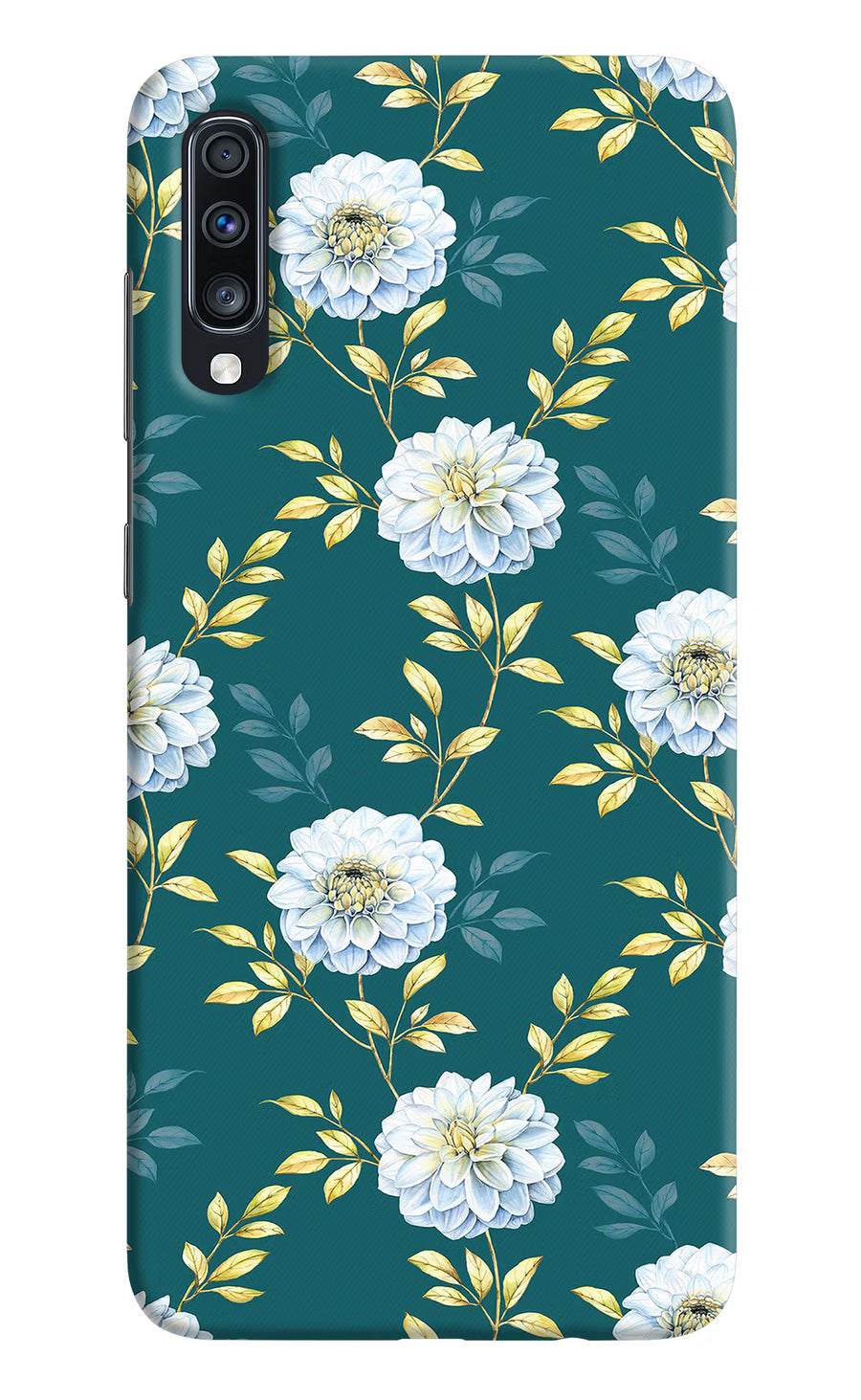 Flowers Samsung A70 Back Cover, Hard case