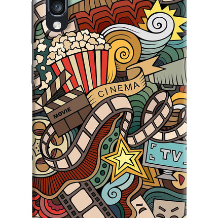 Cinema Abstract Samsung A70 Hard Case Back Cover by Casekaro