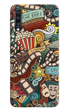Cinema Abstract Samsung A70 Hard Case Back Cover by Casekaro