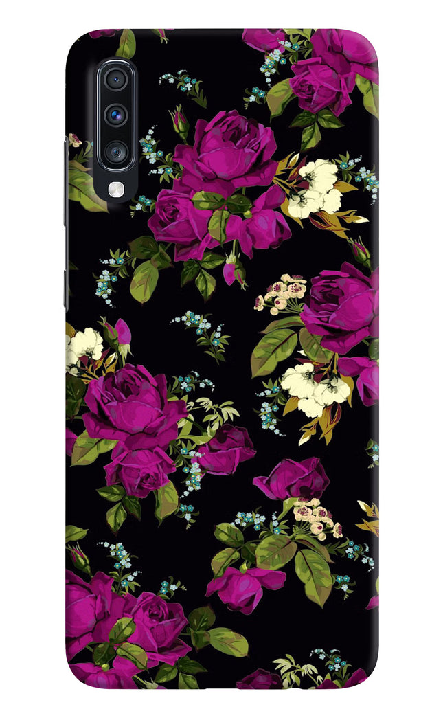 Flowers Samsung A70 Hard Case Back Cover by Casekaro