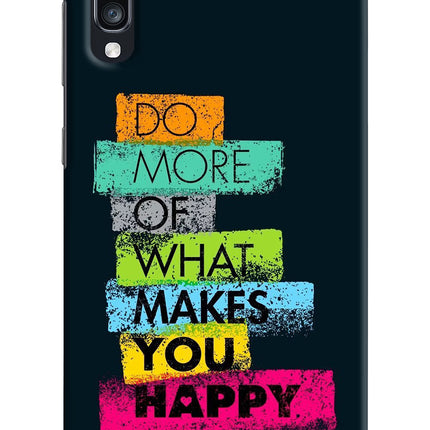Do More Of What Makes You Happy Samsung A70 Hard Case Back Cover by Casekaro
