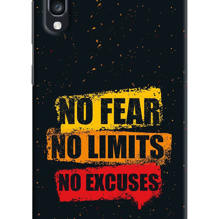 No Fear No Limits No Excuse Samsung A70 Hard Case Back Cover by Casekaro