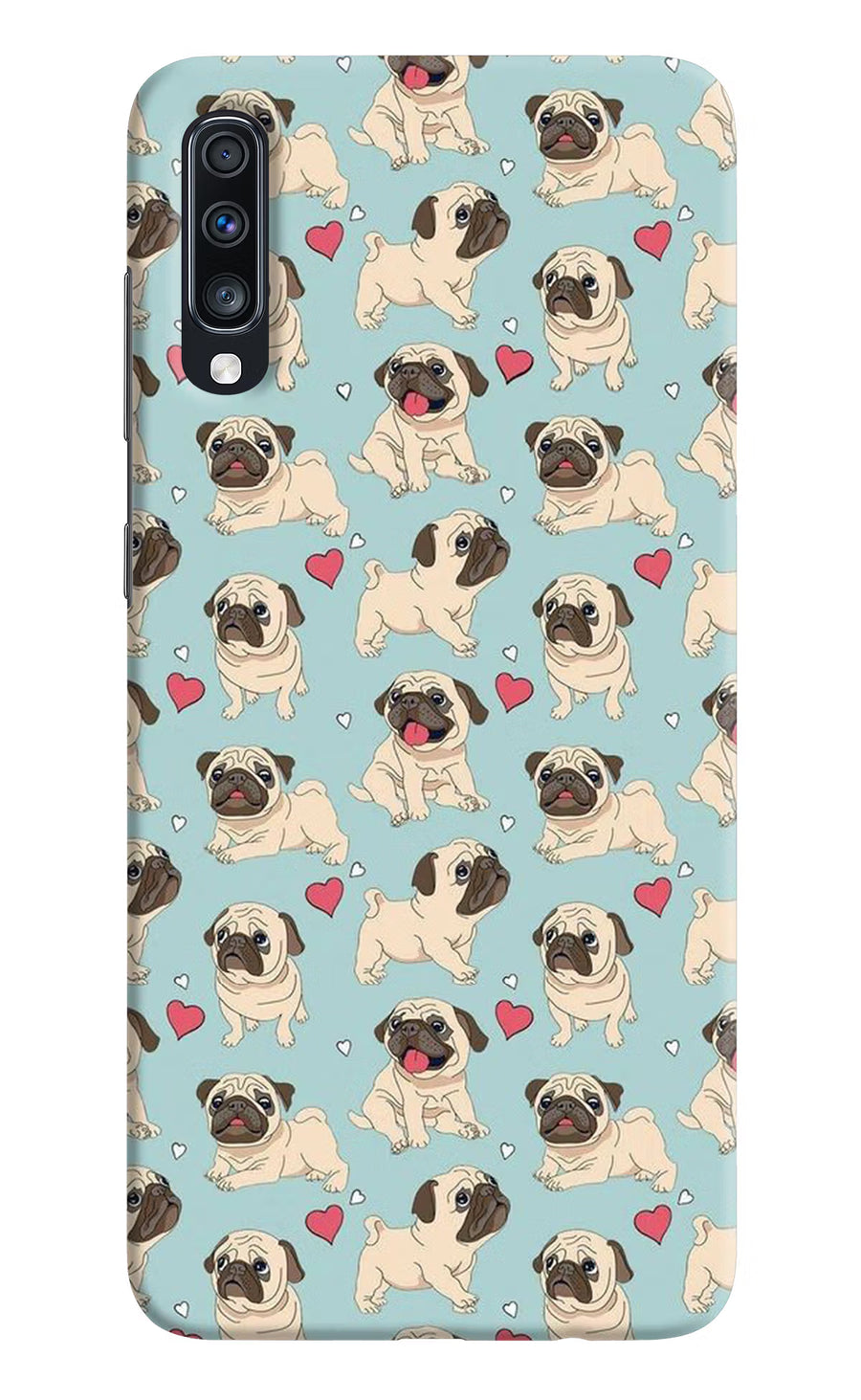 Pug Dog Samsung A70 Back Cover, Hard case