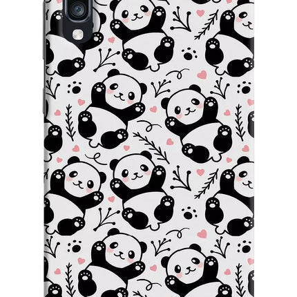 Cute Panda Samsung A70 Hard Case Back Cover by Casekaro