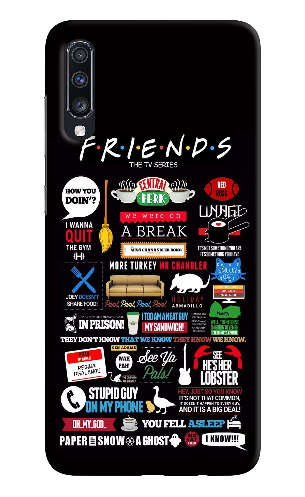 FRIENDS Samsung A70 Hard Case Back Cover by Casekaro