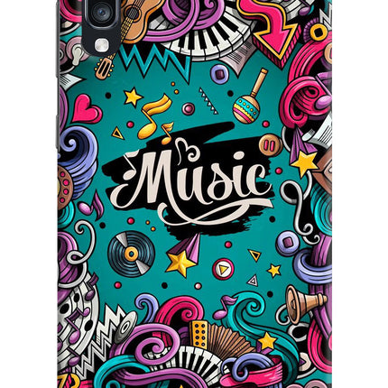 Music Graffiti Samsung A70 Hard Case Back Cover by Casekaro