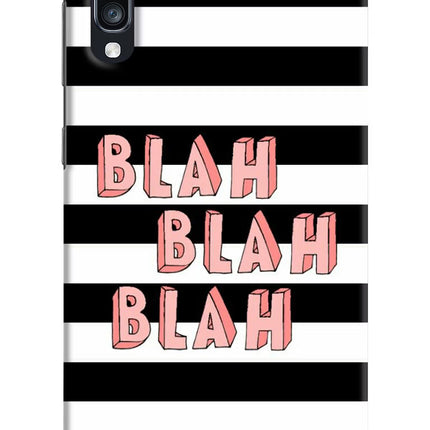 Blah Blah Blah Samsung A70 Hard Case Back Cover by Casekaro